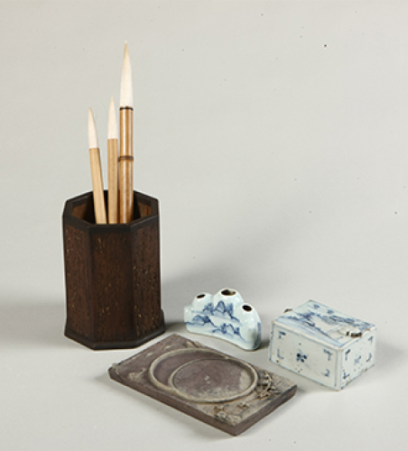 Personal Items of the Men's Quarter (Brush Stand, Brush Rest, Water Dropper, Inkstone)